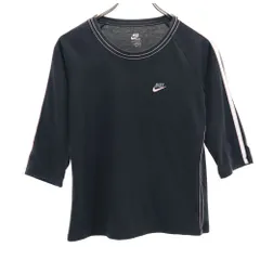ナイキ スポーツウェア トレーニング 5分袖 Tシャツ M 黒 NIKE SPORTSWEAR レディース 古着 【240402】 メール便可