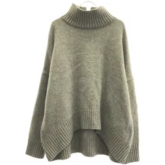 CINOH チノ 19AW オーバーサイズハイネックニットセーター 19WKN504 グレー Fのサムネイル