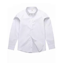 【新品】 [Atexiu] ボーイズシャツ キッズ 長袖 ワイシャツ 子供服フォーマル シャツ 男の子 シャツ 白 綿100% スクール 制服 スーツ 入園式 卒業式 発表会 結婚式 150cm 0