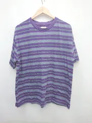 ◇ FREDY&GLOSTER フレディ アンド グロスター シンプル 半袖 Tシャツ カットソー サイズM パープル系 マルチ メンズ P  【1308240013903】のサムネイル