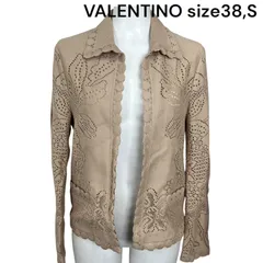 美品　ヴァレンティノ　VALENTINO 花柄レース系　コットン　ジャケット　38、S、7号　レディース　S5Q788のサムネイル