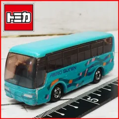 トミカ#1【三菱ふそうミツビシFUSOエアロクイーンAERO QUEEN水色】1/156ミニカー■TOMYトミー【中古】送料込