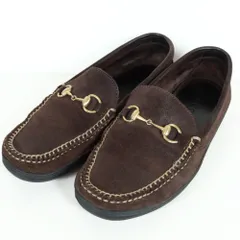 GUCCI グッチ ★ホースビット ローファー スウェード スリッポン レザー ブラウン サイズ36 1/2 約23cm  *k2885