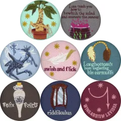 【中古】アクセサリー(非金属) 全8種セット 刺繍ブローチコレクション 「メイキング・オブ・ハリー・ポッター」 ワーナー ブラザース スタジオツアー限定