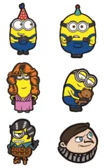 【中古】クリップ 全6種セット 「怪盗グルーシリーズ ミニオンズ フィーバー ラバークリップ」