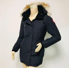 CANADA GOOSE★カナダグース・VICTORIA PARKA レディース ブランドアイコンワッペン リアルファー フード付き サイドスリット ダブルジップ ボタン比翼仕立て ダウンコート(XS)レディースダウンジャケット カジュアル アウター 冬物