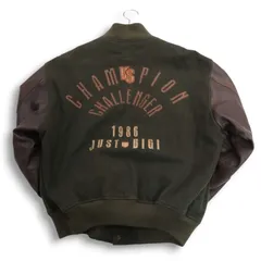 【希少】 メンズビギ 袖リアルレザー ワッペン刺繍 スタジャン 希少】 メンズビギ 袖リアルレザー ワッペン刺繍 スタジャン