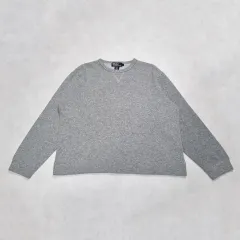 90s POLO RALPH LAUREN(ポロラルフローレン) ニット セーター パーカー グレー ー L ヴィンテージ POLO スウェットシャツ