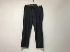 新品未使用本物コムサイズムCOMMECAISM光沢イージージャージスラックスパンツメンズサーフアメカジミリタリーストリートスケーターワークビジネススーツモードドレスゴルフバイカーロック黒ブラックグレーL