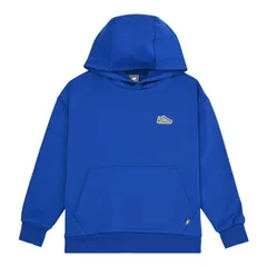 送料無料 ニューバランス キッズ プルオーバー 長袖 パーカ Newbalance シューパッチライトスウェットフーディー 140-160cm 子供服 ジュニア スエット キッズウェア スポーツ ウエア 子ども 青 キッズパーカー/ABT55562-RYB