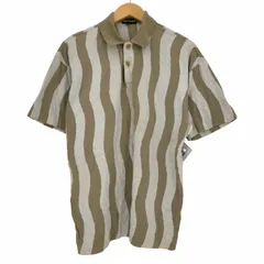 イッセイミヤケ ISSEY MIYAKE 波打ちストライプ ポロシャツ メンズ JPN：M のサムネイル