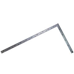 シンワ測定(Shinwa Sokutei) 曲尺厚手広巾 シルバー50cm 裏面1尺6寸併用目盛 10414