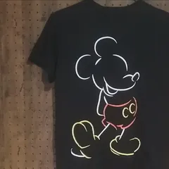 Disney ディズニー　ミッキーマウス　プリントTシャツ　サイズM