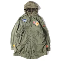 GOOD ENOUGH グッドイナフ コート サイズ:SMALL-REGULAR(S-R) 90s 初期モデル 袖カスタム ヴィンテージリメイク ミリタリー モッズコート 1996年モデル オリーブ アウター ジャケット 90年代 ストリート ブランドのサムネイル