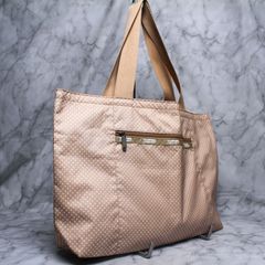 LeSportsac レスポートサック トートバッグ ベージュ 水玉柄 ドット柄