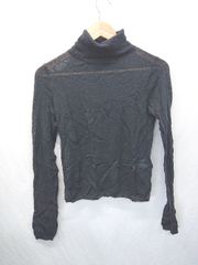 ◇ ⊇ CE'E_SE'E シーシー ハイネック シンプル 長袖 ニット セーター サイズF ブラック レディース E  【1411130018732】