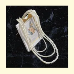 パールネックレス 3連ロング♡結婚式♡フォーマル　アクセサリー　レディース