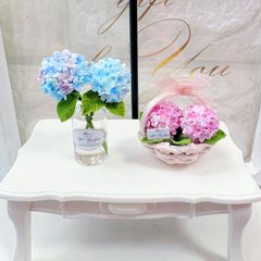 #537 ミニチュア　紫陽花セット　＊③