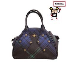 84.Vivienne Westwood ヤスミン チェック ハンドバッグ