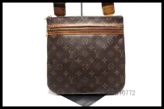 希少中古■LOUIS VUITTON モノグラム ポシェットボスフォール レザー ショルダーバッグ ルイヴィトン■0313xw20513