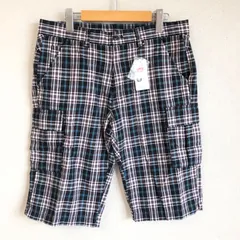 新品 未使用 タグ付 (^w^)b  UNIQLO ユニクロ 薄手 コットン ハーフ パンツ ショート チェック カジュアル リゾート ラフ スポーティ 爽やか タウンユース ブラック ホワイト 大きいサイズ 綿100% コットン メンズ サイズ XL