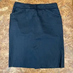 日本製 united bamboo スカート サイズ4 麻100% リネン ユナイテッド バンブー タイトスカート 膝丈 ミドル レディース Ladies ユーズド USED MADE IN JAPANのサムネイル