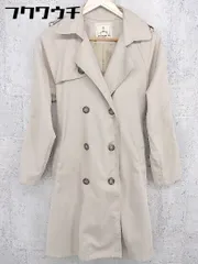 ◇ ◎ AS KNOW AS アズノゥアズ ウエストリボン付 長袖 トレンチ コート ベージュ レディース 【中古】 【1002802374029】のサムネイル