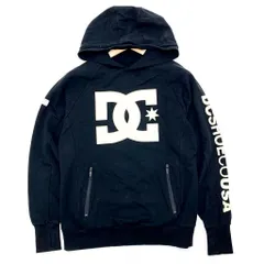 DC SHOE USA ディーシーシュー ブラック 胸ロゴ スウェットパーカー Sサイズ 細身 ストリート♪【プルオーバーフーディ♪】■FE28のサムネイル