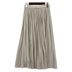 NATURAL BEAUTY BASIC ナチュラルビューティーベーシック ロングスカート sizeS/ライトグレー