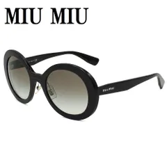 ミュウミュウ MIU MIU MU 04VS 1AB0A7 53 サングラス UVカット 紫外線カット 眼鏡 ノーズパッド 鼻あて レディース グレー ブラック
