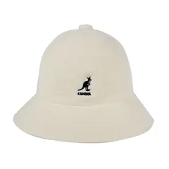 KANGOL (カンゴール) WOOL CASUAL HAT(ウール カジュアル ハット) ユニセックス メンズ レディース ハット ベルハット バケットハット 帽子 ワンポイント ロゴ K3451 WHITE (233069605-06) ホワイト 白
