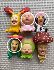 こびとづかん 根付 ストラップ フィギュア きのこ 4点セット