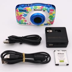 Nikon デジタルカメラ COOLPIX W100 防水 W100MR クールピクス マリン #250608_23003794