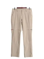 【お得なクーポン配布中!】 US企画 ノースフェイス 2WAY ナイロン コンバーチブル パンツ レディース 実寸 33 32 The North Face ショーツ ロング ストレッチ ベージュ