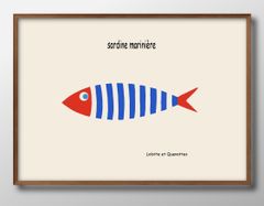 14424 ポスター アート おしゃれ 絵画 インテリア 魚 サカナ フィッシュ A3サイズ 北欧 イラスト マット紙 艶消し アートパネル 額 フレーム デザイン 壁掛け