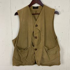 60s ヴィンテージ ハーフムーン ハンティングベスト メンズXL相当キャメル 60年代 70年代 ハンティング ベスト フィルソン ハーフムーン