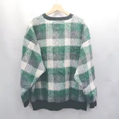 ◇ ⊇ INGNI イング チェック柄 長袖 ニット サイズM グリーン グレー ブラック レディース E  【1503060047941】