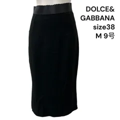 ◆DOLCE&GABBANA ドルガバ ロングスカート ブラック 黒 サイズ38 9号 Ｍ レディース S5U366のサムネイル