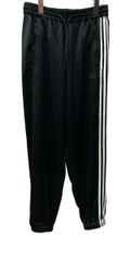 ワイスリー Y-3 TECH SILK 3-STRIPES CUFFED PANTS スリーストライプ トラックパンツ 黒 IQ1797 ボトムスその他 ライン ブラック Mサイズ 104MB-58