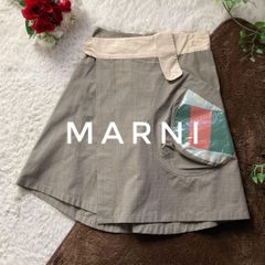 D209 MARNI マルニ ノースリーブブラウス フリル グレー 38 S イ 