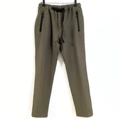 (^w^)b OUTDOOR アウトドア クライミングパンツ ベルト付き パンツ ダーク カーキ ロゴ キャンプ ソロキャンプ 多機能 古着 ラフ ラクチン きれいめ リラックス 大人スタイル 登山 紳士 メンズ サイズM