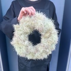 値下げ！スモークツリー ドライフラワー リース グリーン系