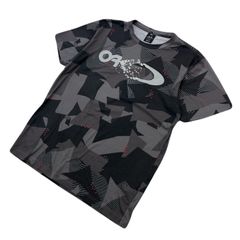 オークリー  半袖 Tシャツ メンズ XL 迷彩 デジカモ 【 速乾のポリ素材♪ 胸ロゴインパクト 】OAKLEY ●BA311