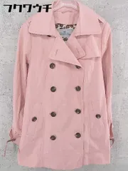 ◇ ◎ Viaggio Blu ビアッジョブルー ウエストベルト ライナー付 長袖 トレンチ コート サイズ2 ピンク レディース 【中古】 【1002802051470】のサムネイル