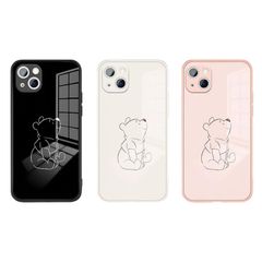 【特価セール】柔らかい殻 シリコン アイフォン スマホケース 16 16 用 用 ケース ケース かわいい プー 耐衝撃 プー 傷防止 くまのプーさん レンズ保護 くまのプーさん キズ防止 Phone カバー 互換品 スマホケース