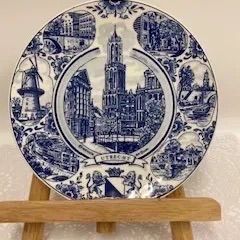 ★絵皿★オランダ・UTRECHT・ユトレヒト・DOM塔他・インテリア★美品★