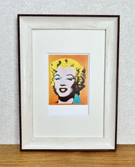 アンディ・ウォーホル☆デッドストック限定１枚◎新品額付☆マット付ポストカードフレーム◇Andy Warhol☆A4サイズ程度☆3