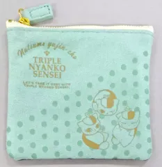 【中古】バッグ(キャラクター) トリプルニャンコ先生 スエードポーチ 「アニメ 夏目友人帳展」