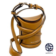 Alexander McQueen アレキサンダー・マックイーン ブラウン系 茶 キャメル ミニショルダーバッグ THE CURVE バック カバン 鞄 ブランド
