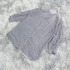 【CINEMA CLUB】シネマ クラブ  シャツ【Ｌ】カジュアル  大人カワイイ  レディース  青系  ブルー【送料無料】